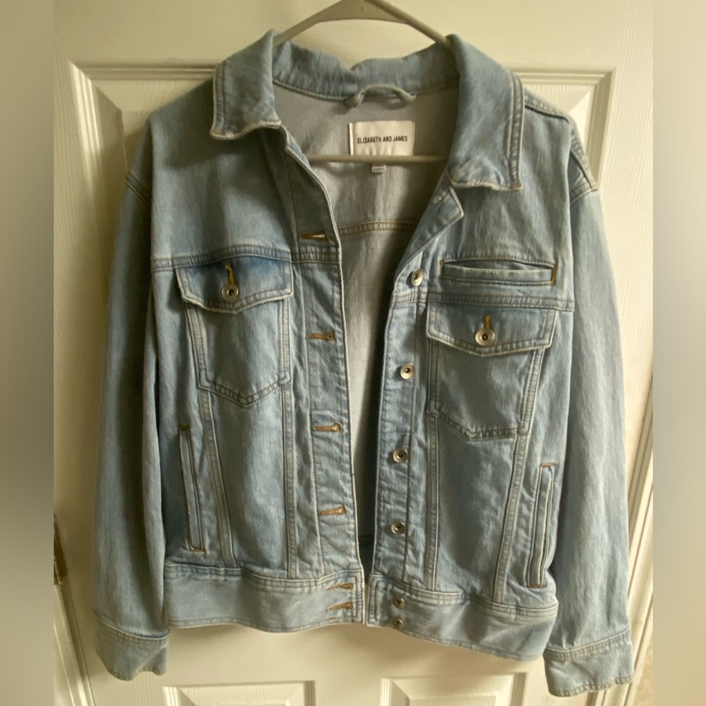 Elizabeth and James Jean jacket light wash